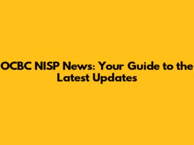 OCBC NISP News: Your Guide to the Latest Updates
