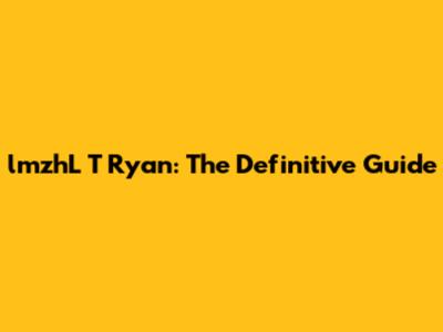 lmzhL T Ryan: The Definitive Guide
